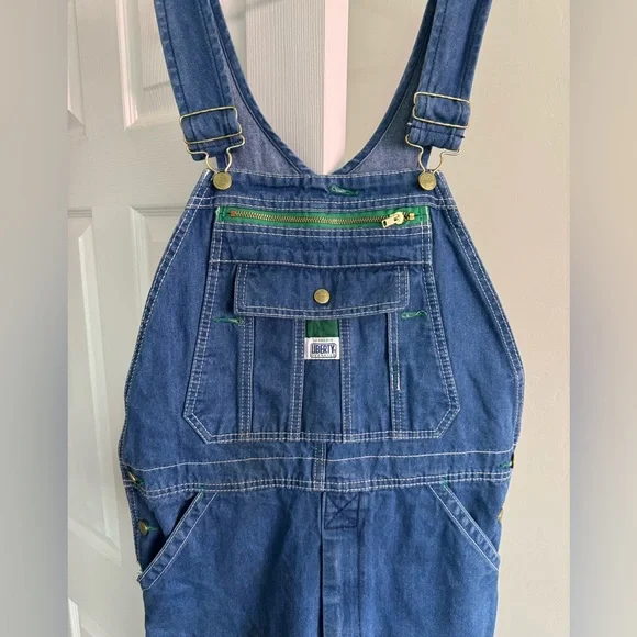 USED DENIM LIBERTY OVERALLS SIZE 32x32 - Picture 2 of 7